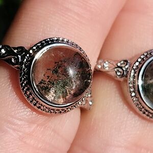 Garden Quartz Adjustable Ring 🌿✨ | Lodolite Ring | Scenic Quartz | Nature Stone